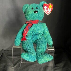 RARE TY ORIGINAL BEANIE BABY WALLACE THE BEAR 1999 RARE  RETIRED W/ORIGINAL TAG